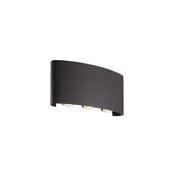 Shadows - Black LED Up &amp; Down Wall Lamp IP44 image