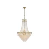Louis Philippe - Satin Brass 11 Light Chandelier with Crystal image