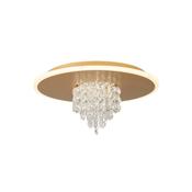 Searchlight 21126-32GO Deluge - Gold LED Flush with Crystal
