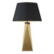 Maldron - Gold Table Lamp with Black &amp; Gold Shade image