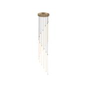 Searchlight 22712SB Flare - Satin Brass 12 Light LED Cluster