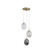 Searchlight 24142-3SB Whirl - Satin Brass 3 Light Cluster image