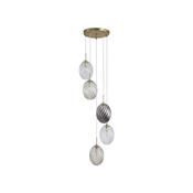 Searchlight 24142-5SB Whirl - Satin Brass 5 Light Cluster image