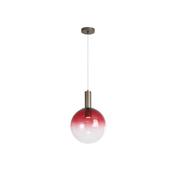 Searchlight 24183-1RE Ombre - Latte Pendant with Red Ombre