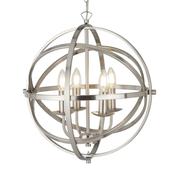 Searchlight 2474-4SS Orbit - Satin Silver Spherical Pendant