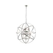 Searchlight 2478-8SS Orbit - Satin Silver 8 Light Pendant