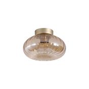 Searchlight 32156-28GO Celestial - Gold Flush with Amber Glass