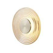 Cleo - Antique Brass LED Wall Lamp with Amber Glass image