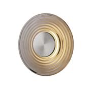 Cleo - Satin Nickel LED Wall Lamp with Grey Glass image