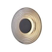 Searchlight 32210SM Cleo - Black LED Wall Lamp with Glass