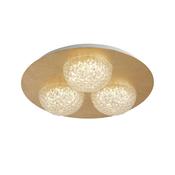 Celestia - LED Gold Leaf &amp; Acrylic 3 Light Flush image