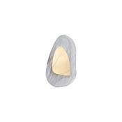 Destiny - Brass LED Wall lamp with Cloudy Glass Diffuser image
