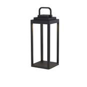 Portobello - Black Rechargeable Lantern Table Lamp IP54 image