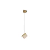 Cuboid - Satin Brass LED Pendant with Clear Cubes image