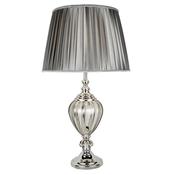 Searchlight 3721CL Greyson - Grey with Clear Glass Table Lamp image