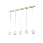 Searchlight 51485-5SB Allure - Satin Brass 5 Light over Island