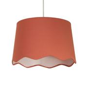 Evan - Shade Only - 30 cm Coral Scallop Linen Shade image