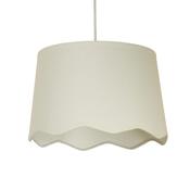 Evan - Shade Only - 30 cm Ivory Scallop Linen Shade image