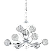 Bellis II - Chrome 9 Light Centre Fitting with Crystal image