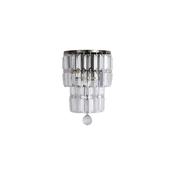 Empire - Antique Brass 2 Light Wall Lamp with Clear Crystal image