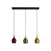 Vibrant - Multi-Coloured 3 Light over Island Fitting image