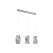 Modena - Chrome 3 Light LED over Island Fitting with Crystal image