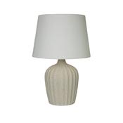 Padstow - Cream Ceramic Table Lamp with Ivory Shade image