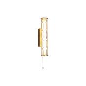 Vibrate - Matt Gold LED Wall Lamp with Decorative Glass image