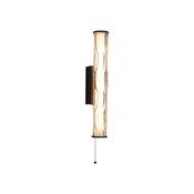 Vibrate - Matt Black LED Wall Lamp with Decorative Glass image