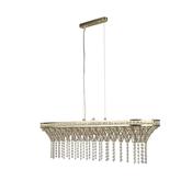 Gemma - Satin Brass 8 Light over Island Fitting with Clear Crystal image