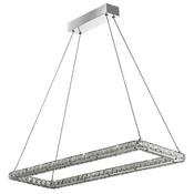 Clover - Chrome LED Pendant with Crystal image