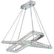 Clover - Chrome 2 Light LED Pendant with Crystal image