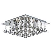 Hanna - Chrome 4 Light Ceiling Lamp with Crystal image