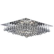 Hanna - Chrome 8 Light Ceiling Lamp with Crystal image
