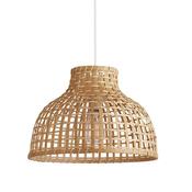 Bali - White Pendant with Natural Bamboo Shade image