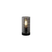 Broughton - Black Table Lamp with Smoked Glass image