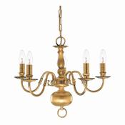 Searchlight-1019-5AB Flemish - Antique Brass Centre Fitting image