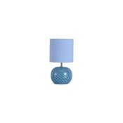 Fete - Blue Glass Table Lamp with Blue Linen Shade image