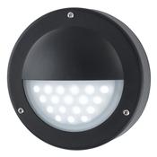 Searchlight 8744BK Bangor - LED Black &amp; White Eyelid Bulkhead