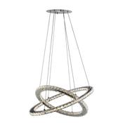 Clover - Chrome 2 Light LED Pendant with Crystal image