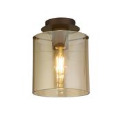 Searchlight 88911-1MO Sweden - Matt Brown Flush with Glass image