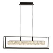 Elevator - Black LED over Island Fitting with Crystal image