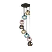 Searchlight 94008-8BK Mardi Gras II - Black 8 Light Cluster image
