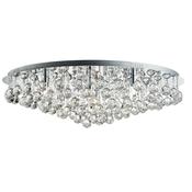 Hanna - Chrome 8 Light Flush with Crystal image