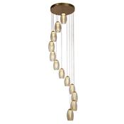 Searchlight 97291-12CP Cyclone - Bronze 12 Light LED Cluster image
