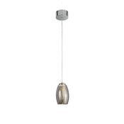 Searchlight 97291-1SM Cyclone - Smoky &amp; Chrome Pendant