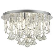 Mela - Chrome 6 Light Flush with Crystal image