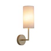 Knightsbridge 3 - Satin Brass Wall Lamp with Cream Shade image