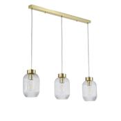 Searchlight NIK-SP3-SB+3x02NIK-CL Nikita - Satin Brass Fitting