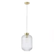Searchlight NIK-SP1-SB+01NIK-CL Nikita - Satin Brass Pendant